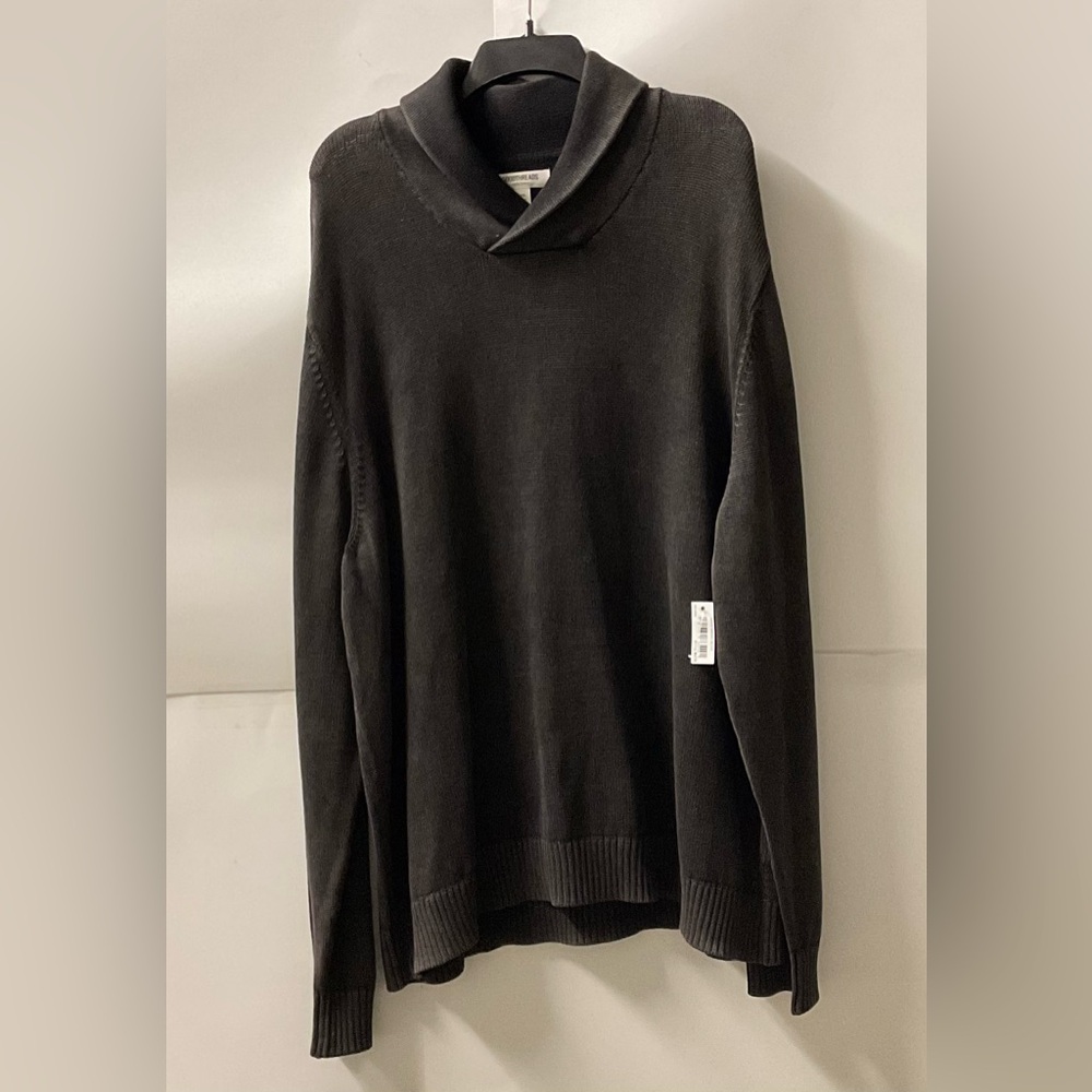 Goodthreads Men's Black Washed Turtleneck Sweater